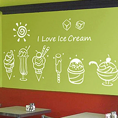 Catering Sign Window Cafe Ice Cream Cake /& Pastries Sold Here Sticker Blue