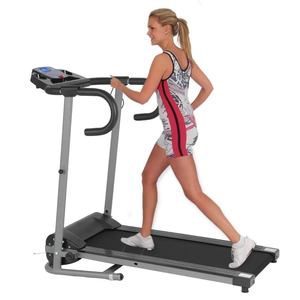 Motorized Treadmill With LCD Display Electrical Fitness Machine Running Exercise Machine Home