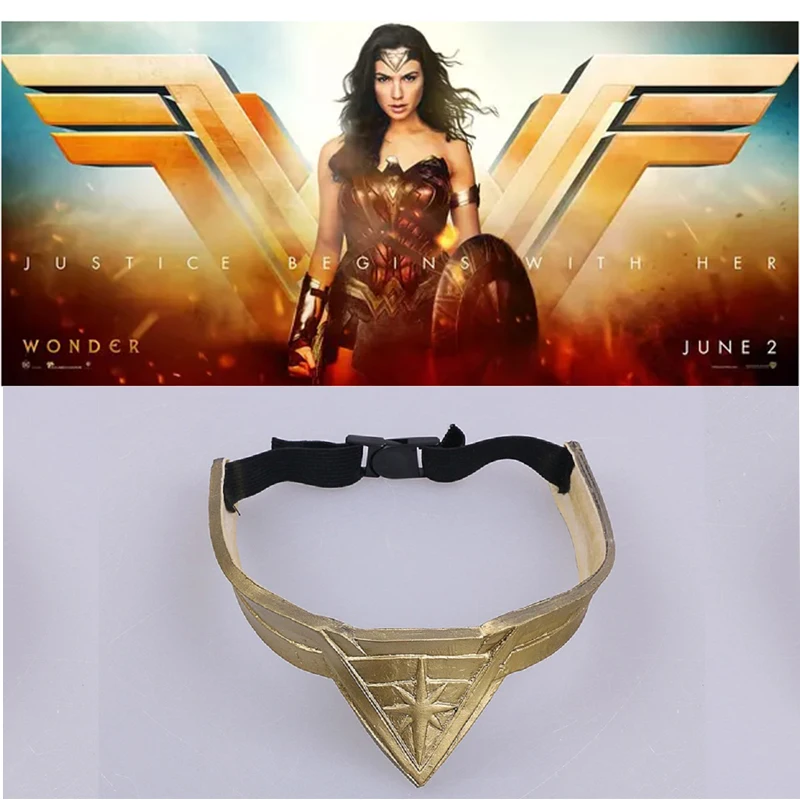 

2017 Movie Wonder Woman Headband Diana Prince Superhero Cosplay Bronze Crown Headwear Headgear Halloween