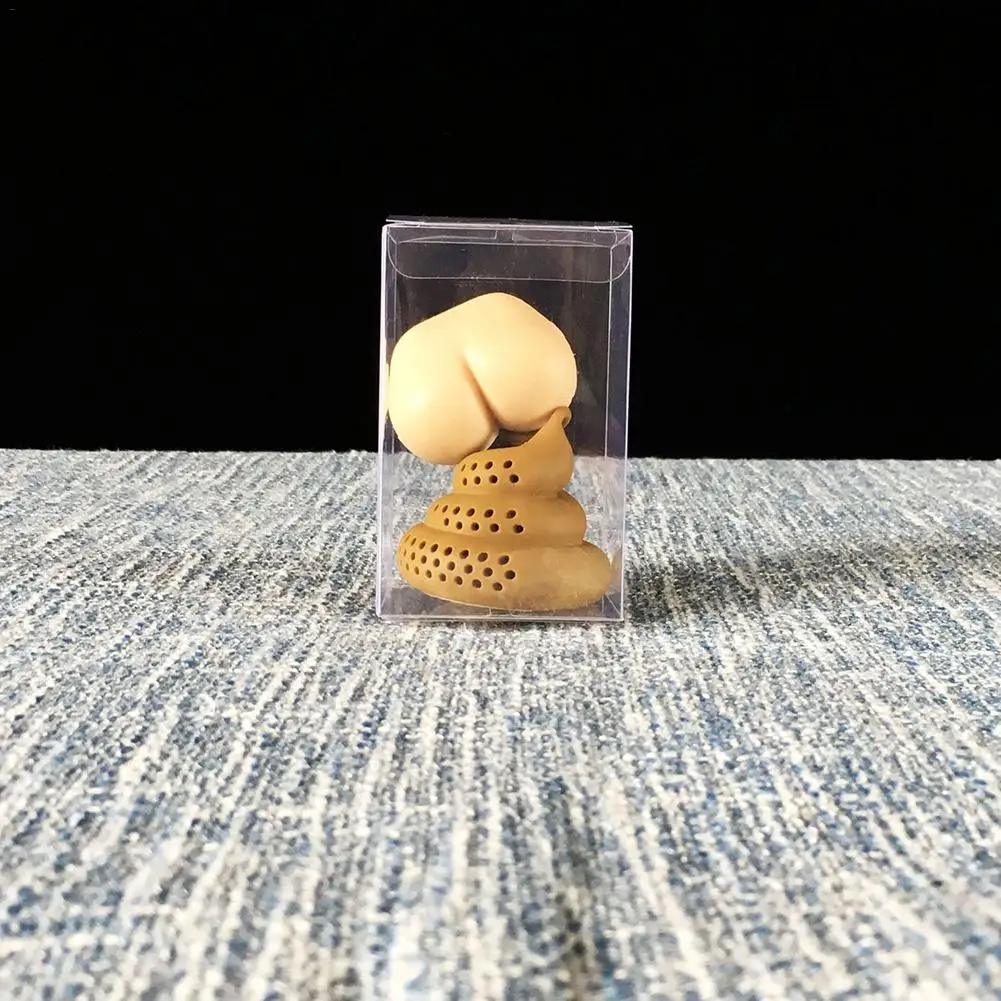 Zaparzacz do herbaty - tyłek robiący kupę (Brązowy)