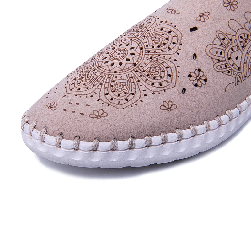 AIMEIGAO High Quality Comfortable Moccasins Women Shoes Vintage Flats Shoes Soft Leather Women Loafers Espadrilles Women Shoes