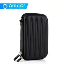 ORICO 2,5 дюймов HDD SSD защитный чехол, коробка для внешнего хранения, коробка для жесткого диска, внешний аккумулятор, USB кабель, портативная защитная сумка