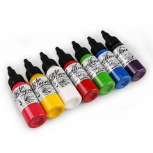 Торговля-14 бутылка 1 унция пигментные чернила для татуажа набор наборы боди-артов 30 мл Профессиональная Красота перманентные краски для макияжа