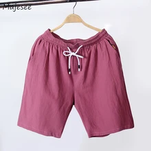 Мужские шорты кэжуал эластичный пояс кружево сплошной цвет простой Универсальный Harajuku Досуг корейский стиль мужчины s плюс размер 4xl мужской шик