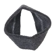 1 повязка на голову и 2 шт. эластичный браслет для спорта-серый