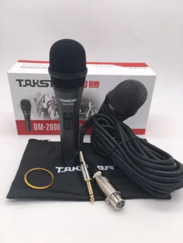

Takstar DM-2008 handheld wired dynamic karaoke microphone with cable for on-stage performance,karaoke,outdoor activities
