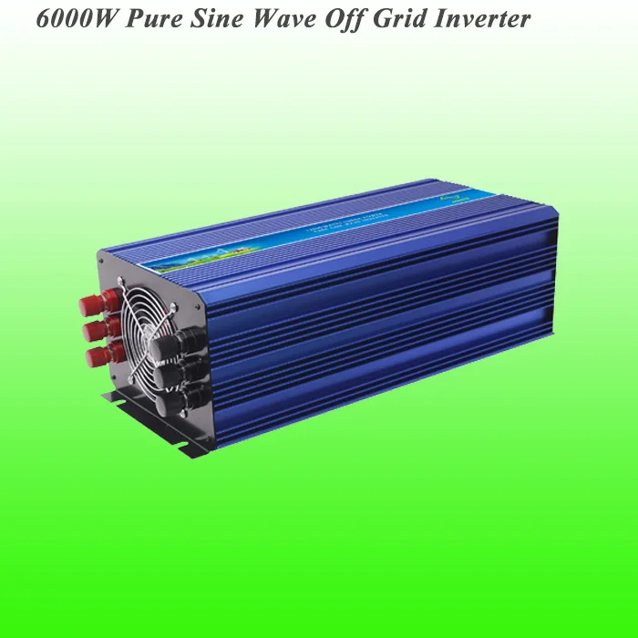 

2017 New Arrival DC12V/24V/48V Input 6000W Off Grid Pure Sine Wave Inverter CE/ROHS/ISO9001 Approved Wind Generator Inverter