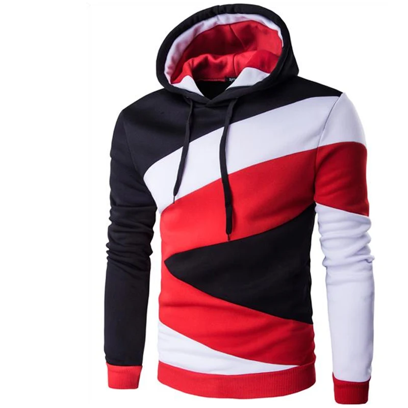 Cena 2018 bluzy męskie męskie Hip Hop męskie marki bluza z kapturem kolor bluza ze szwami mężczyźni Slim Fit mężczyźni Hoody XXL E5RV