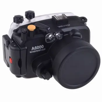 

40M 130ft Waterproof Underwater Camera Housing Case Bag for Sony A6000 Camera 16-50mm Lens + Hand strap + Arm strap + O-ring