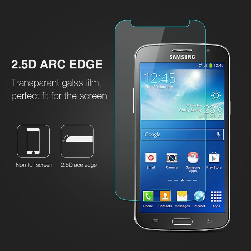 Anti-Shock Tempered Glass Film For Samsung Galaxy Grand 2 Duos G7102 G7105 G7106 G7108 G7109 G7108V Screen Protector On Grand2 (1)