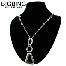 R235 BigBing Модная бижутерия Ретро серебряное черное ожерелье с подвеской модное женское ожерелье оптом Модное ювелирное изделие