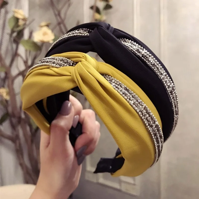 

Korea Fold Ribbon Pearl Headbands For Hair Woman Hair Accessories Hair Bands For Girls Flower Crown Girl Hairband With Teeth