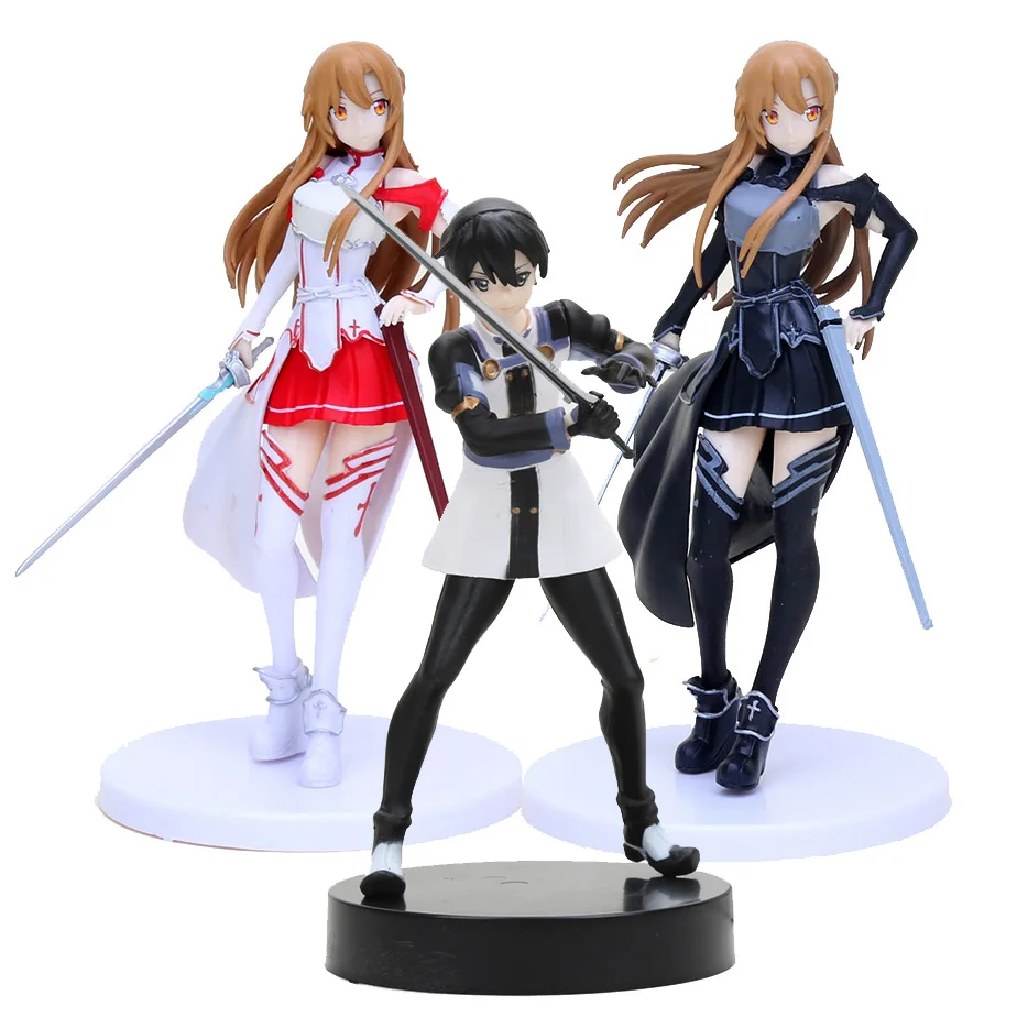 18 см Sword Art Online SQ SAO Knights of the Blood League Асуна Кирито ПВХ фигурка модель игрушки|Игровые