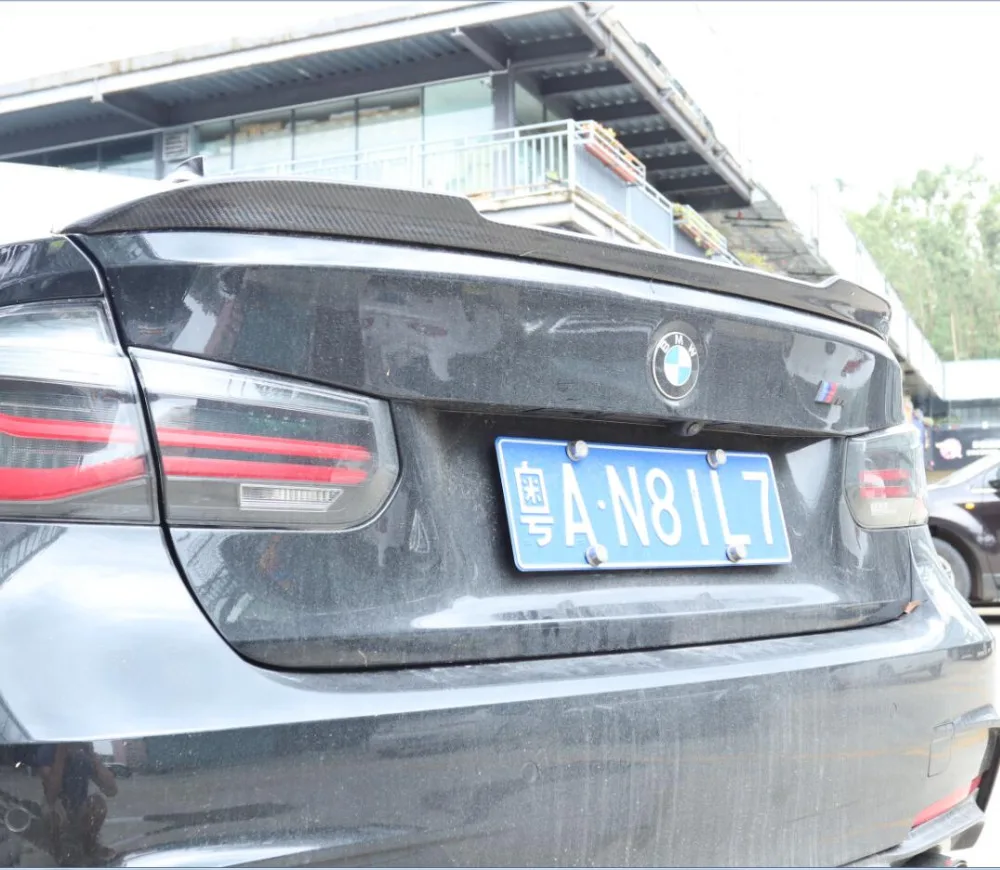 

JINGHANG 100% Carbon Fiber Car Rear Wing Trunk Lip Spoilers Fits For 12-18 BMW 3 series F30 F33 2012 2013 14 2015 2016 2017 2018