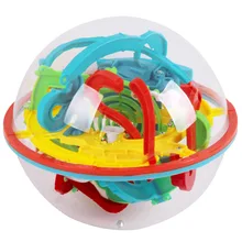 118 шаг 3D головоломка шар Волшебный, интеллектуальный шар лабиринт сфера шар игрушки трудные барьеры игра тестер мозга тренировка баланса