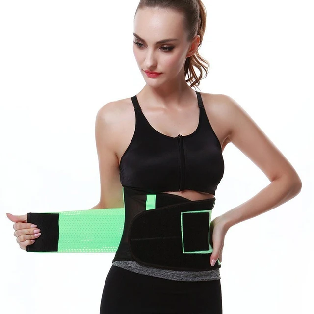 Fitness Sports Exercise Waist Support Pressure Protector Belly Shaper Thin Adjustable Belt Training  Waistband For Women