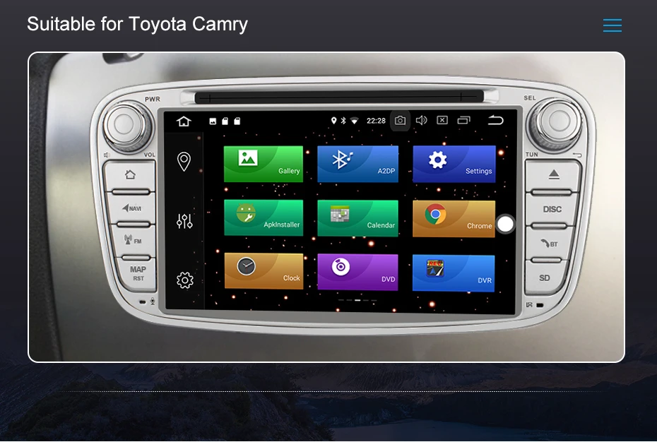 Cheap Isudar Car Multimedia player Android 9 GPS Autoradio 2 Din For FORD/Focus/Mondeo/S-MAX/C-MAX/Galaxy RAM 4GB 64GB Radio DSP DVR 8