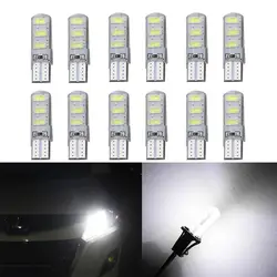 10x T10 192 W5W 6 SMD 5630 Светодиодный силикагель Водонепроницаемый Клин свет 6SMD 5730 силикон автостоянка свет Автомобильные Габаритные фонари 12 V