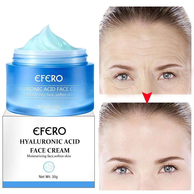 1Pcs Hyaluronic Acid Face Serum Essence Acne Treatment Anti Aging Wrinkle Cream Face Care Skin Whitening Serum Shrink Pore EFERO