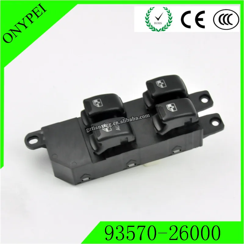 93570-26000 левый выключатель стеклоподъемника для hyundai Santa Fe 2,4 2,7 2001-2002 9357026000