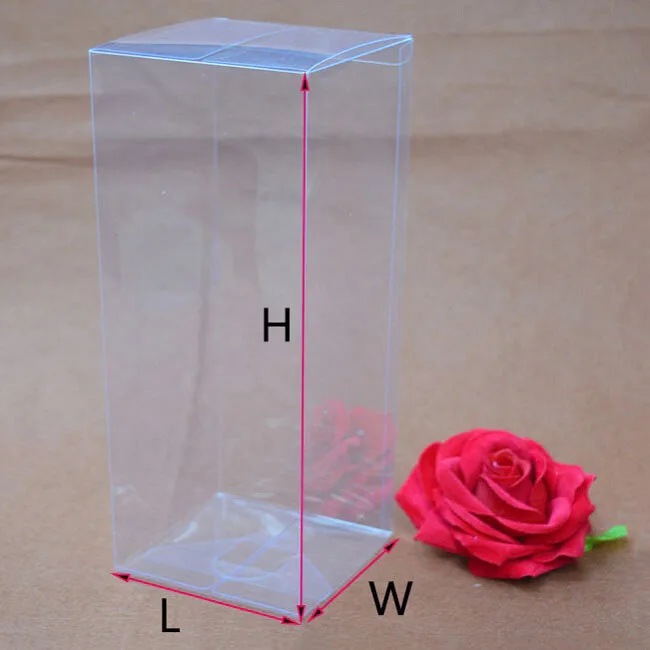 10pcs/lot Clear PVC Box Transparent Packaging Boxes for Gift Craft