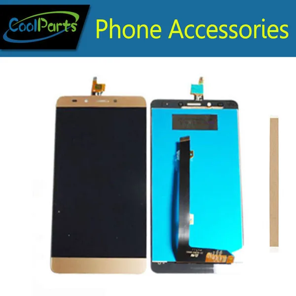 

1PC/Lot High Quality For infinix Note 3 x601 LCD Display Screen +Touch Screen Digitizer Assembly Black Gold Color+Tape