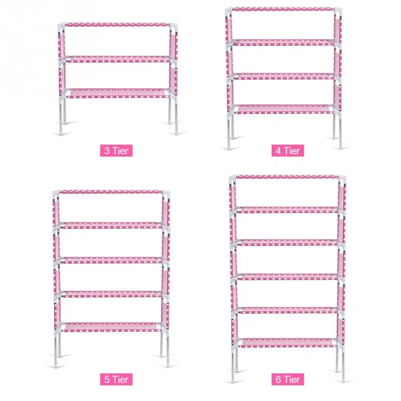3/4/5/6 تيير سهلة الجمعية حذاء رف الأحذية تخزين الرف مجلس الوزراء الفضاء توفير المنظم