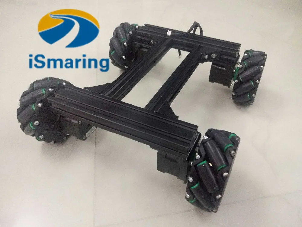 

1Set Mecanum wheel car universal intelligent/smart car chassis omnidirectional mobile robot development platform diy for arduino