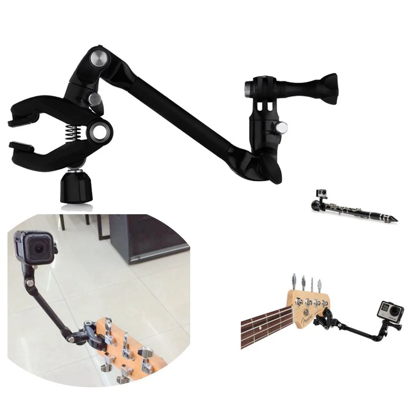

For GoPro Accessories Jam Camera Adjustable Music Mount Clip Clamp Bracket For Gopro Hero/ Xiao mi / 4k Guitar Drum Instrument