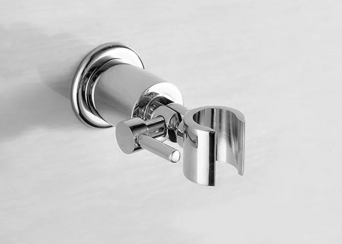 Solid Brass Handheld Shower Holder Bracket Chrome Finish Wall Mounted