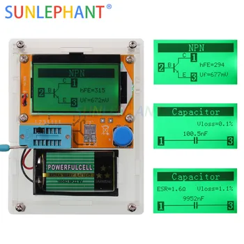 

Portable ESR Meter Transistor Tester Capacitance Dthyristors diodes Triode FET, MOS NPN graphics display CASE (not Battery )