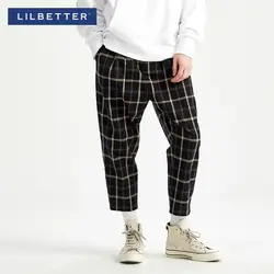 Lilbetter модные повседневные свободные хип-хоп полосатые широкие брюки мужские