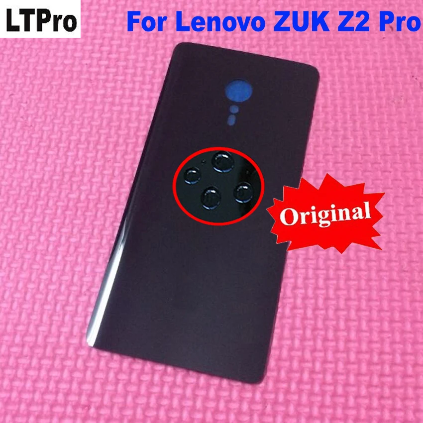 Original Best Quality NEW Glass Back Battery Cover Rear Door Housing Case + Adhensive Sticker For Lenovo ZUK Z2 Pro or frame | Мобильные