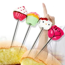 Тестер торта из нержавеющей стали длинная палочка для перемешивания длинная игла инструмент для тестирования хлеба, тестер торта-001