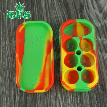 

Food grade 34ml silicone container, large capacity 6+1 silicon oil dab wax container wholesale with cheap price 1pcs free ship