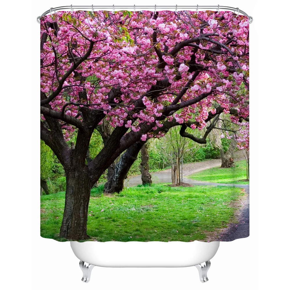 Vixm Waterproof Trees Beautiful Trees Eco Friendly Shower Curtains