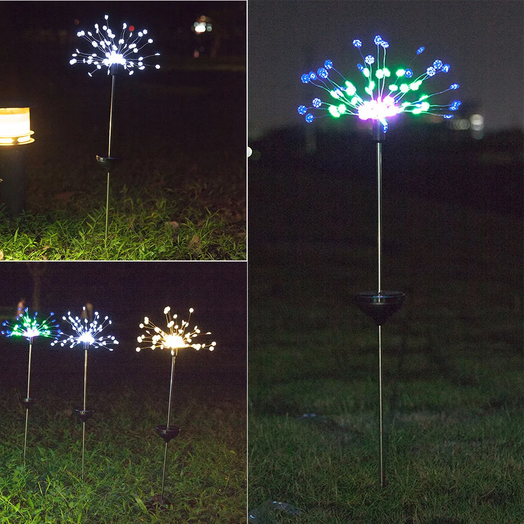 

Dropshipping 90LED Solar Power Garden Light Christmas Lights Outdoor Fireworks LED Lawn Lamp