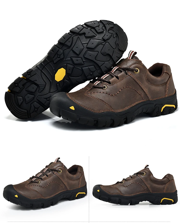 Homass/походные ботинки из натуральной кожи; нескользящие кроссовки для мужчин; мужские походные ботинки; водонепроницаемые треккинговые кроссовки