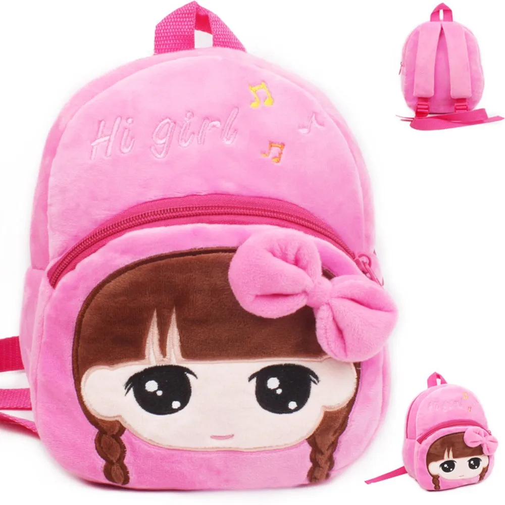 Cute Cartoon Baby Plush Backpack Toy School Bag Mini Animal Shape Plush Backpacks Kids Outdoor Travel Pack Bag Student#K4