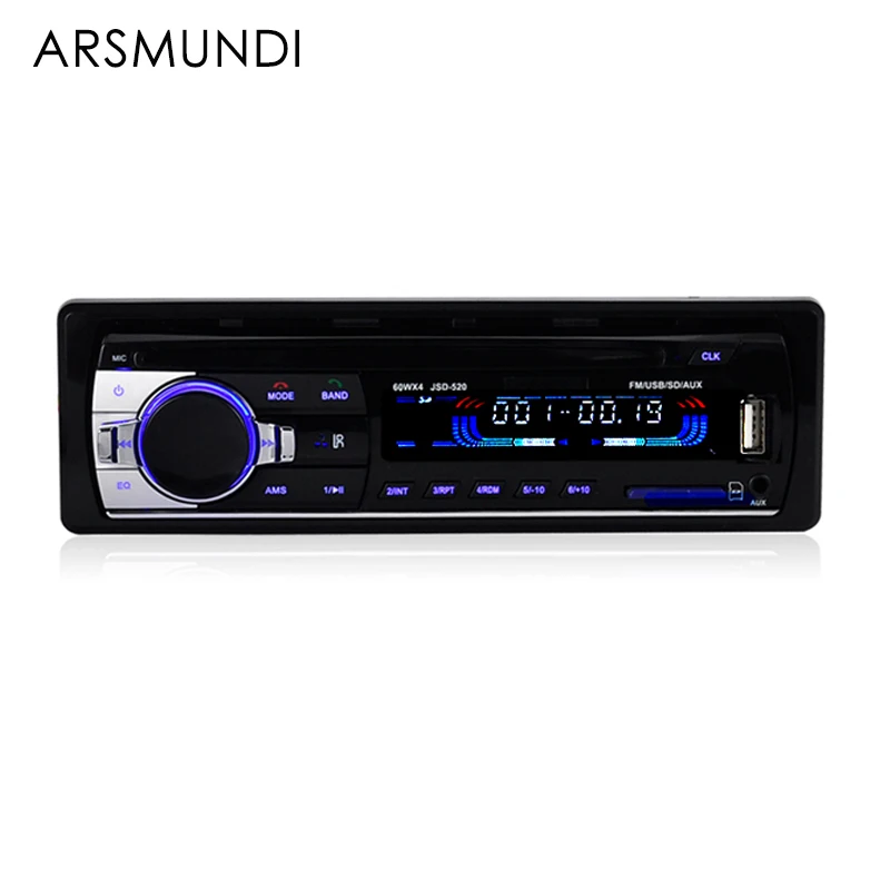 

12V Bluetooth Stereo car FM Radio with ISO Cable Stereo In-dash 1 Din FM Aux SD USB