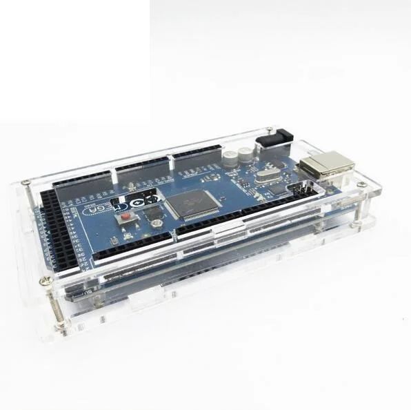 1 шт. прозрачный глянцевый акриловый корпус совместимый с arduino Mega 2560 R3