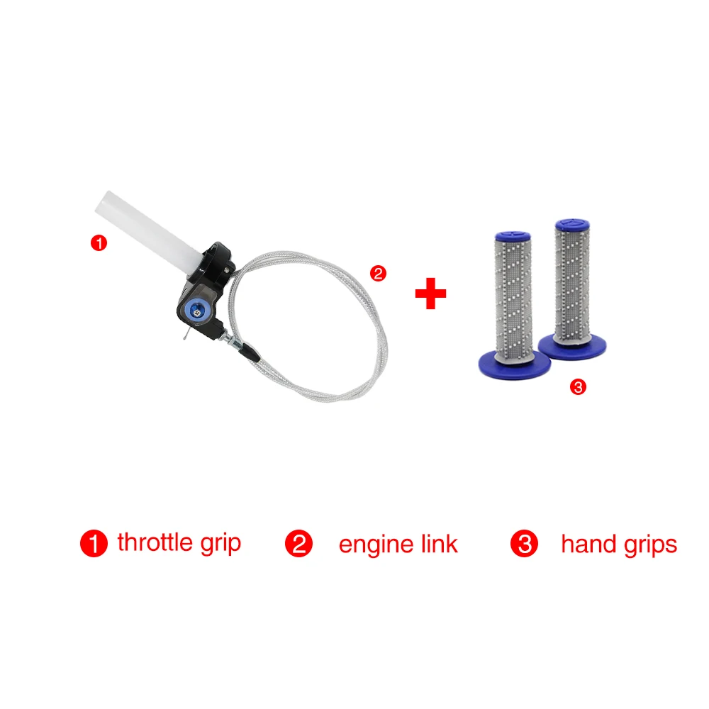 Alconstar-дроссельная заслонка визуальная рукоятка быстрый поворот Газа+ дроссельная заслонка кабель+ рукоятка Грипсы подходят для Kawasaki KLX KTM DUKE EXC Enduro SX Racing