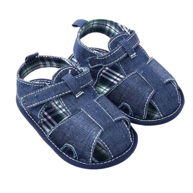 Новые синие детские сандалии, обувь для малышей, обувь сандалии на деревянной подошве Лидер продаж