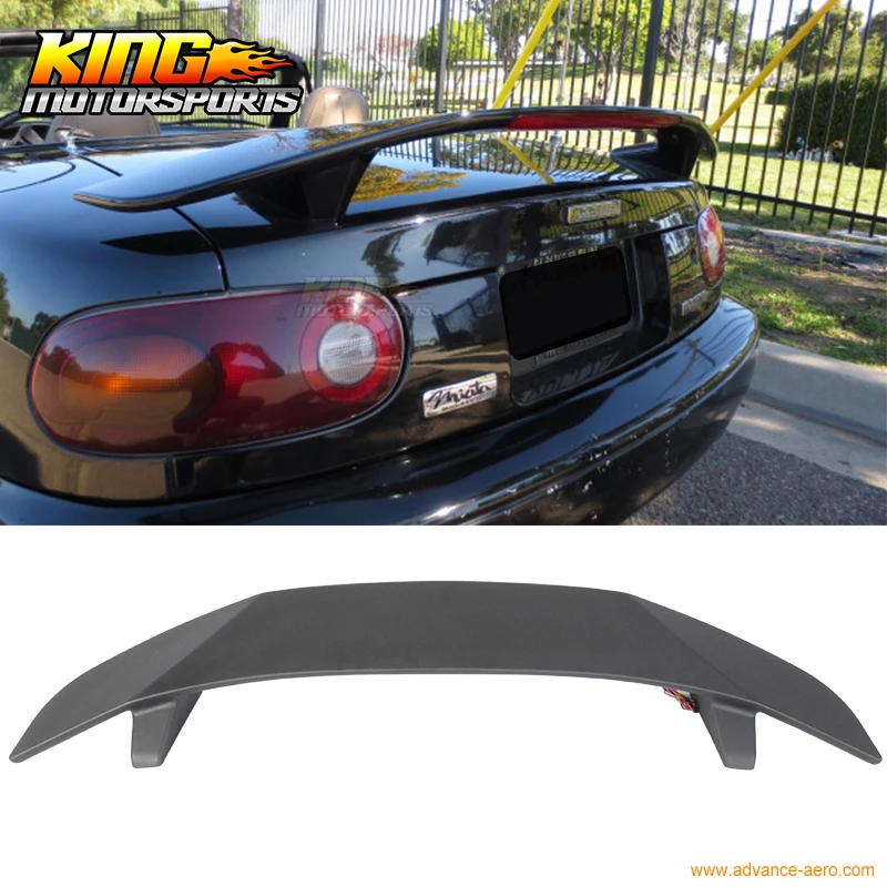 Fit 1990 2005 Mazda Miata Mx5 Rear Trunk Spoiler Wing With Brake Light