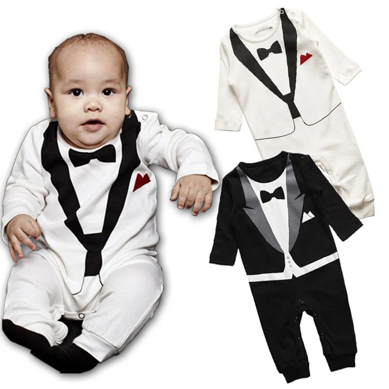 Gentleman Cotton Baby Boy Rompers Clearance Sale Infant Baby Outfit