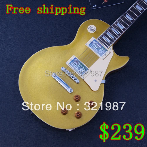 Best price at $214 Cheap Free shipping LP Gold top color guitar