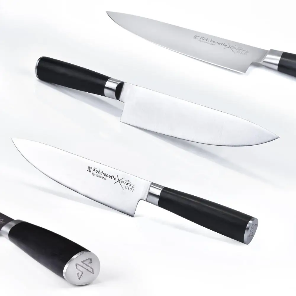  SEDGE 3 Pcs Kitchen Knife Set - 8'' Chef 6'' Utility  3.5'' Paring Japanese Stainless Steel Chef's  - 33008898293