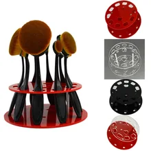 1pcs Useful Plastic Cosmetic Dryer Makeup Brush Holder Toothbrush Brushes Holder Makeup Brush Showing Rack Drying Display Stand