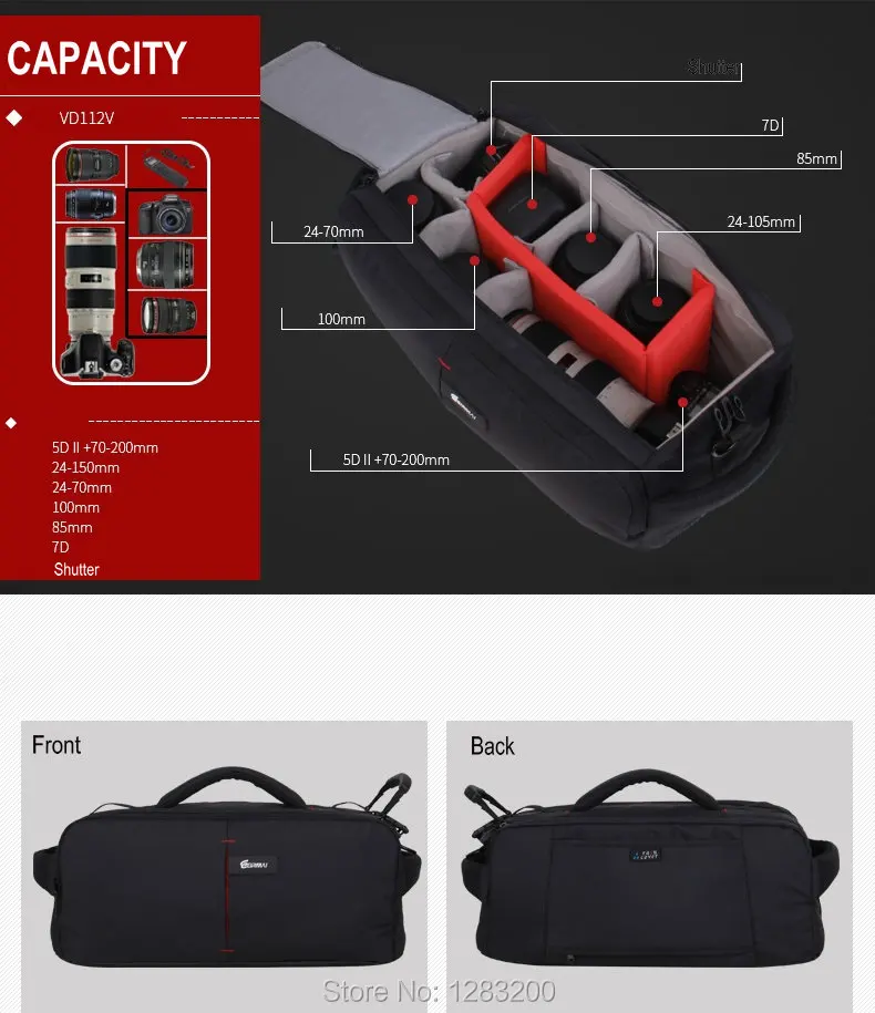 Профессиональный EIRMAI Сумка для камеры DSLR водонепроницаемый рюкзак емкость 1 DSLR 5 линз аксессуары тренога для ноутбука
