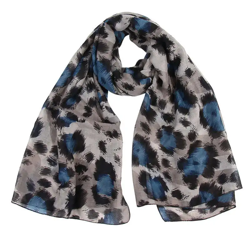 Women Ladies Leopard Print Scarf Wrap Shawls Headband Soft Shawl Long palatine women's scarves handkerchief hijab scarf 40MA0421